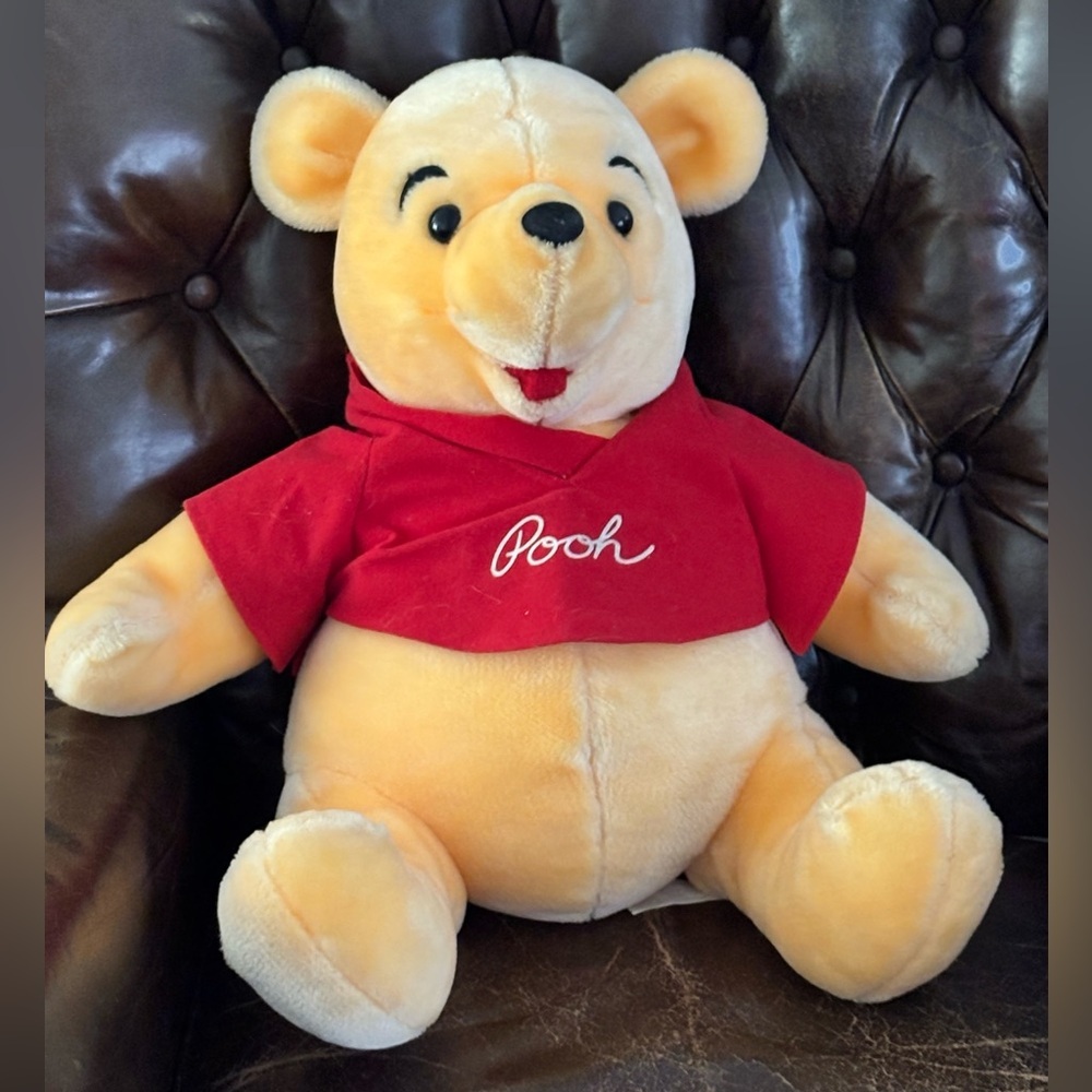 Large Winnie the Pooh Bear Vintage Plush Stuffed Animal 17” tall